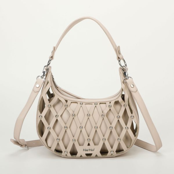 Mimì-Muà Borsa effetto rete Beige M8-H201178