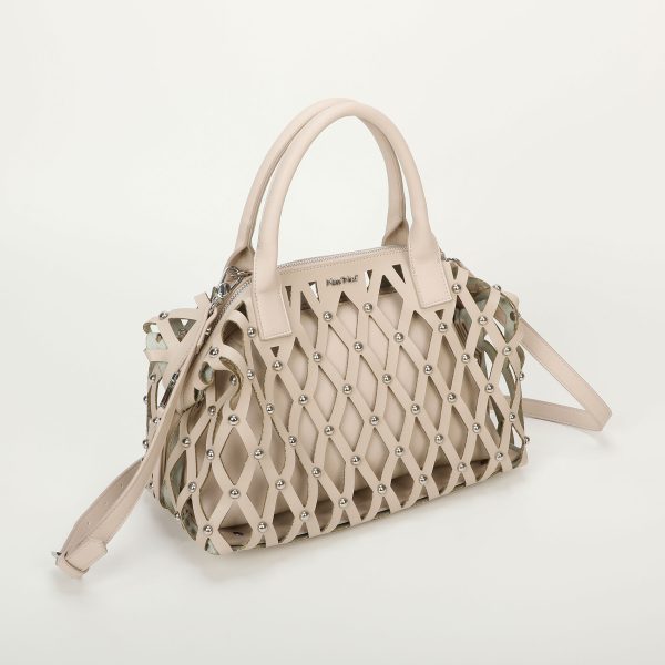 Mimì-Muà Borsa Bauletto Beige M8-H201179 - immagine 5