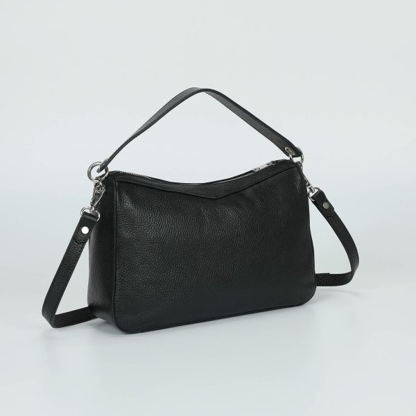 Mimì-Muà Borsa a mano in vera pelle Nero M8-H201200 - immagine 4