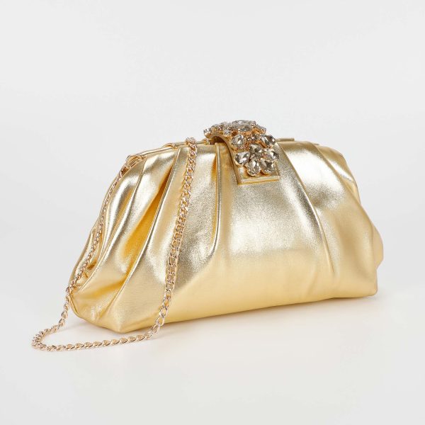 Mimì-Muà Borsa Clutch Oro M8-M201086 - immagine 3