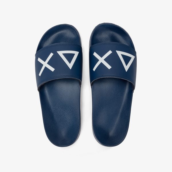 Sun68 Slippers logo Navy X35102