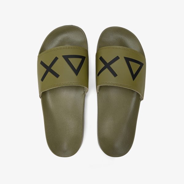 Sun68 Slippers logo Militare X35102